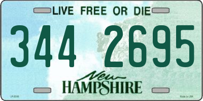 NH license plate 3442695