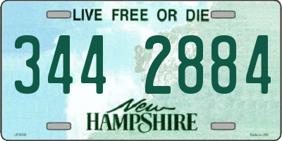 NH license plate 3442884