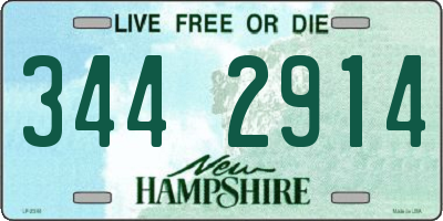 NH license plate 3442914