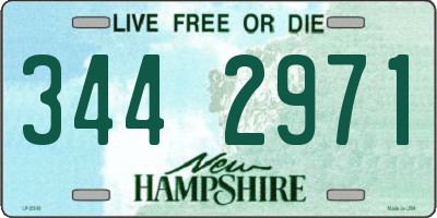 NH license plate 3442971