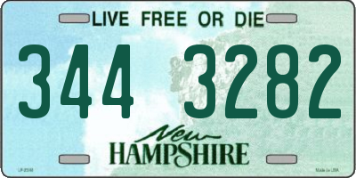 NH license plate 3443282