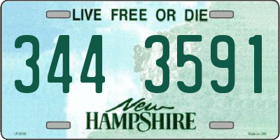 NH license plate 3443591