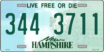 NH license plate 3443711