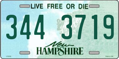 NH license plate 3443719