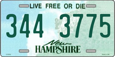 NH license plate 3443775