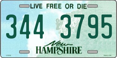 NH license plate 3443795