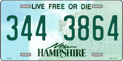 NH license plate 3443864