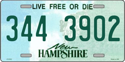 NH license plate 3443902