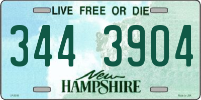 NH license plate 3443904