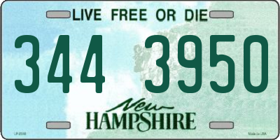 NH license plate 3443950