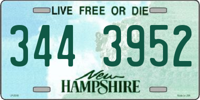 NH license plate 3443952