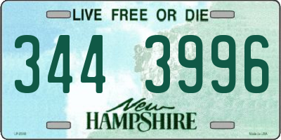 NH license plate 3443996