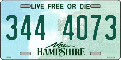 NH license plate 3444073
