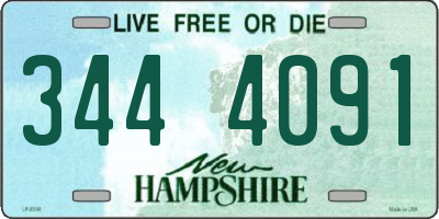 NH license plate 3444091
