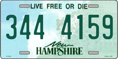 NH license plate 3444159