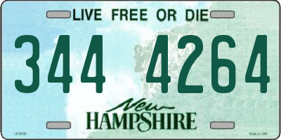NH license plate 3444264