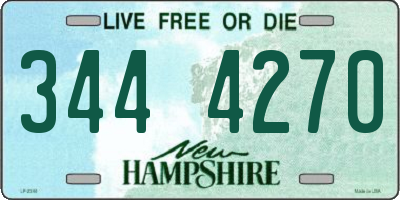 NH license plate 3444270