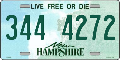 NH license plate 3444272