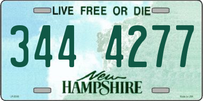 NH license plate 3444277