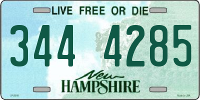 NH license plate 3444285