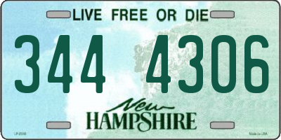 NH license plate 3444306