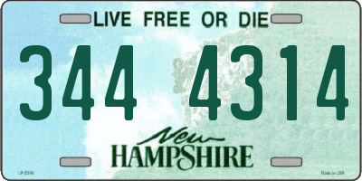NH license plate 3444314