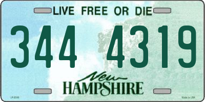 NH license plate 3444319