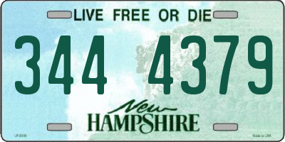 NH license plate 3444379