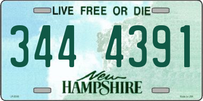 NH license plate 3444391