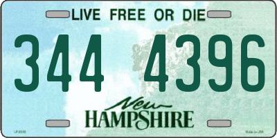 NH license plate 3444396
