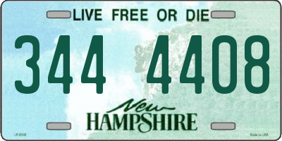 NH license plate 3444408