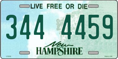 NH license plate 3444459