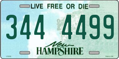 NH license plate 3444499