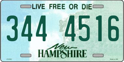 NH license plate 3444516