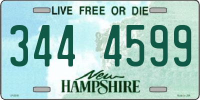 NH license plate 3444599