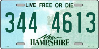 NH license plate 3444613