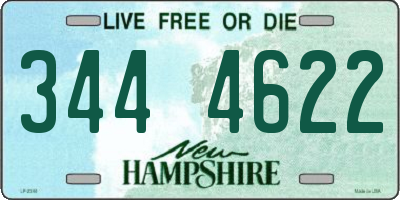 NH license plate 3444622