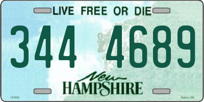 NH license plate 3444689