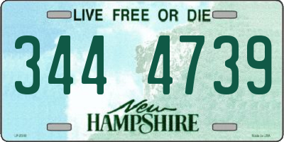 NH license plate 3444739