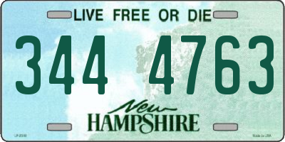NH license plate 3444763
