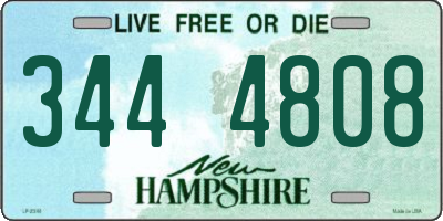 NH license plate 3444808