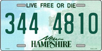 NH license plate 3444810