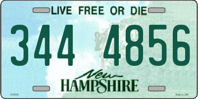 NH license plate 3444856