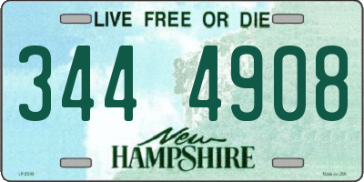 NH license plate 3444908