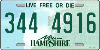 NH license plate 3444916