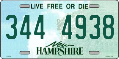 NH license plate 3444938