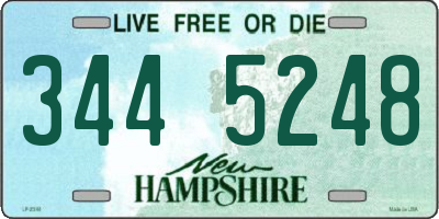 NH license plate 3445248