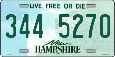 NH license plate 3445270