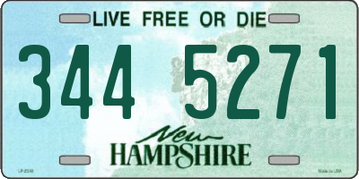 NH license plate 3445271