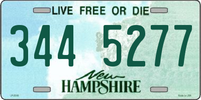 NH license plate 3445277